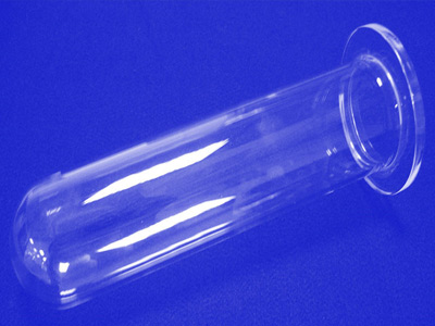 Large diameter quartz glass tube
